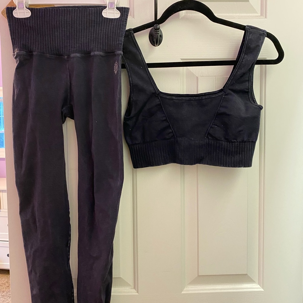 Free people movement Good Karma set - charcoal